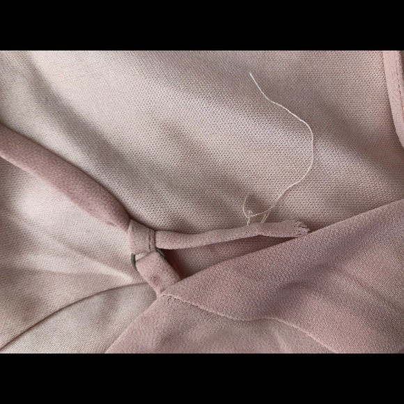 Lulus blush maxi dress with ruffle leg slit - Picture 3 of 5